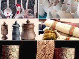 Aosta Crafts - Masks, Sabots, the Grolla (wine chalice), Valgrisenche fabrics