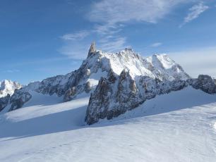 The Dent du Geant from the Punta Helbronner