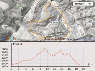 Pointe des Angroniettes Courmayeur Mont Blanc Map