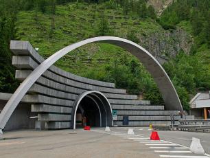 Italian side of the Mont Blanc Tunnel