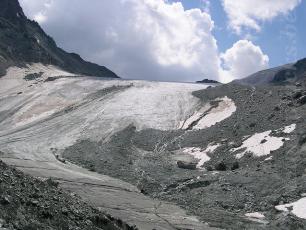 A Glacier during the Tour of the Cervin / Matterhorn