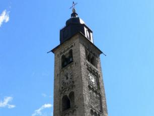 Santa Maria Assunta Church Tower in Morgex