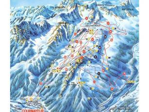 Ski Resorts Courmayeur Map