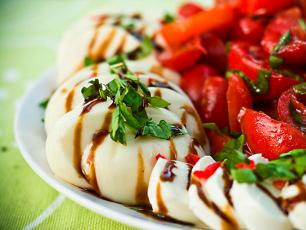 Cheese and Tomatoes.... simple but wonderful italian dish